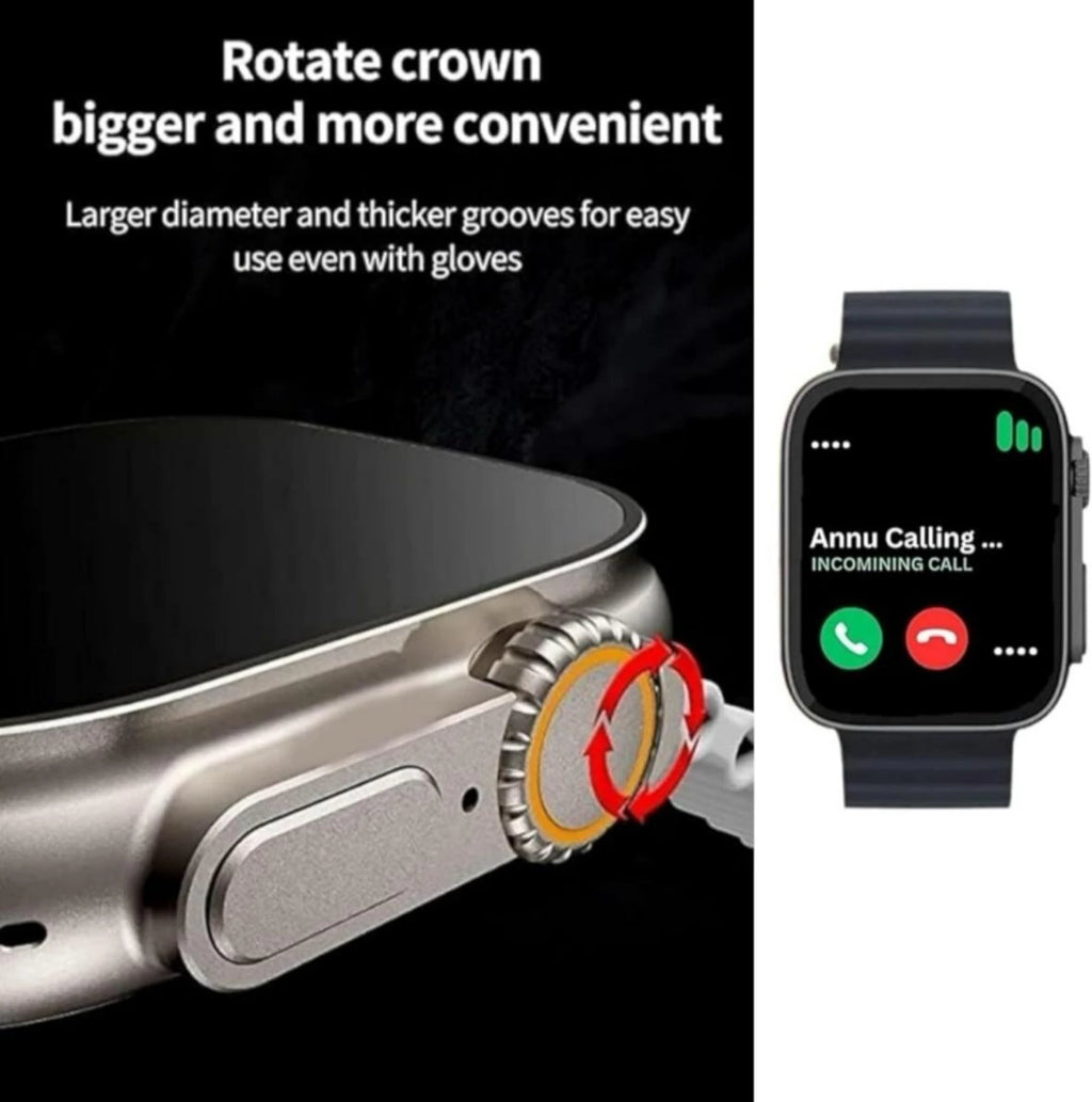T800 Ultra 4 in 1 smartwatch 1.99" hd display
