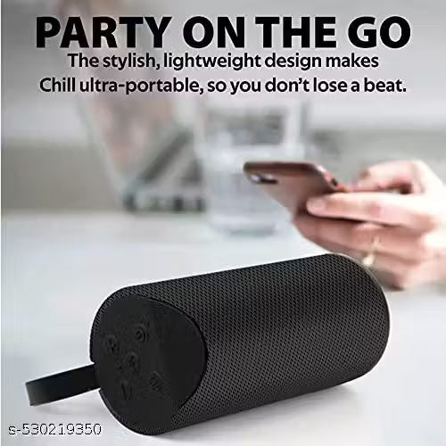 Bluetooth with DJ Sound Portable speaker,TF Card and AUX Cable 10 Watt Bluetooth Home Audio Speaker (Colour Black)