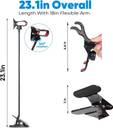 HOJI Mobile Stand Holder Metal Built - Cell Phone Stand Perfect for Video Table Online Class Home Bed Flexible Charging Hand Bike Movie Office Gift Desktop Heavy Duty Foldable Lazy Bracket Clip Mount Multi Angle Clamp For All Smartphones Mobile Holder
